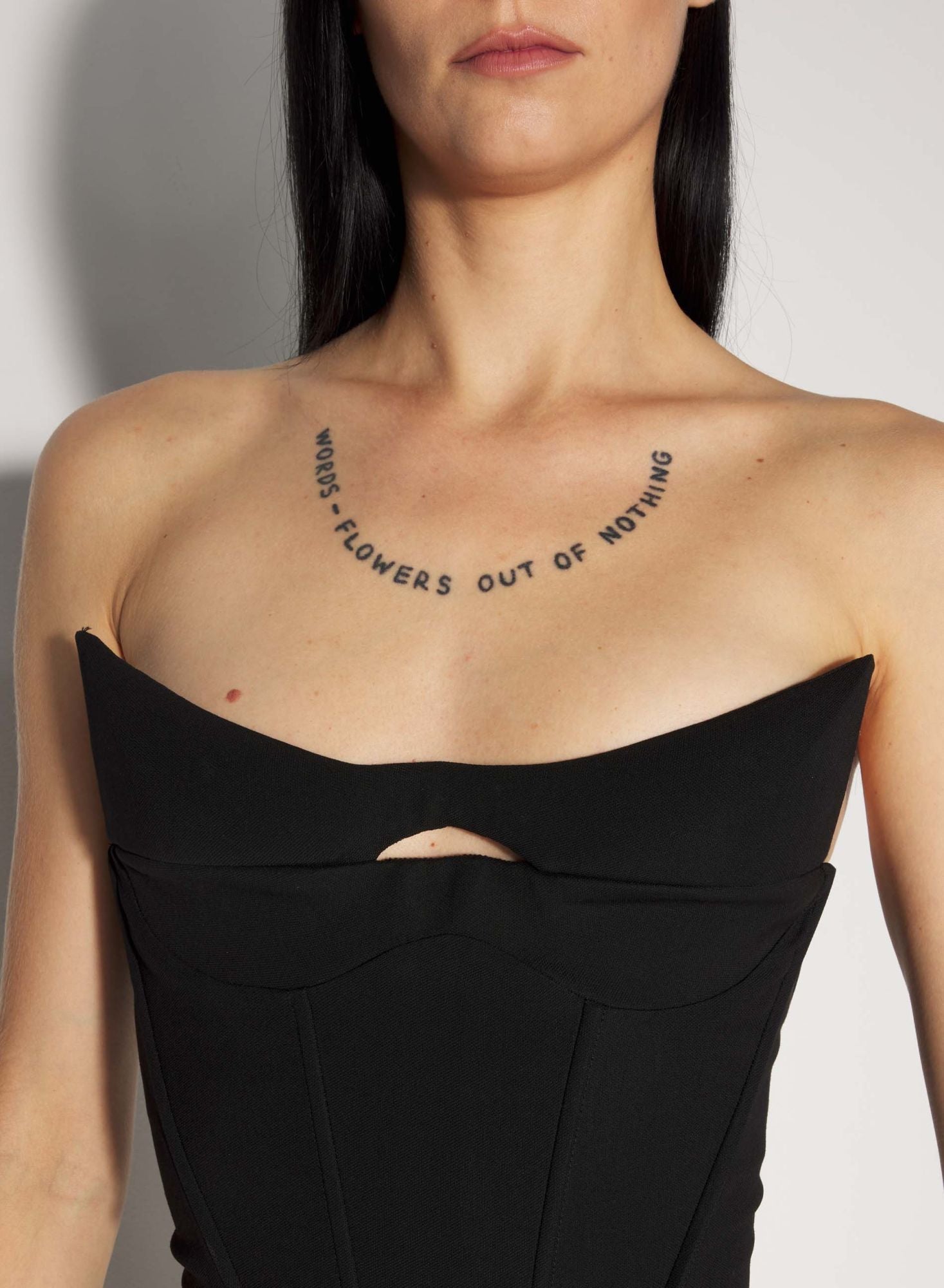 BLACK SIGNATURE TAILORED BUSTIER