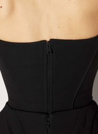BLACK SIGNATURE TAILORED BUSTIER