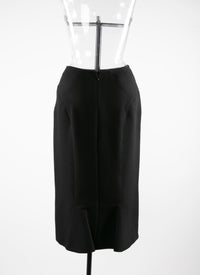 Jupe en laine - Noir intense