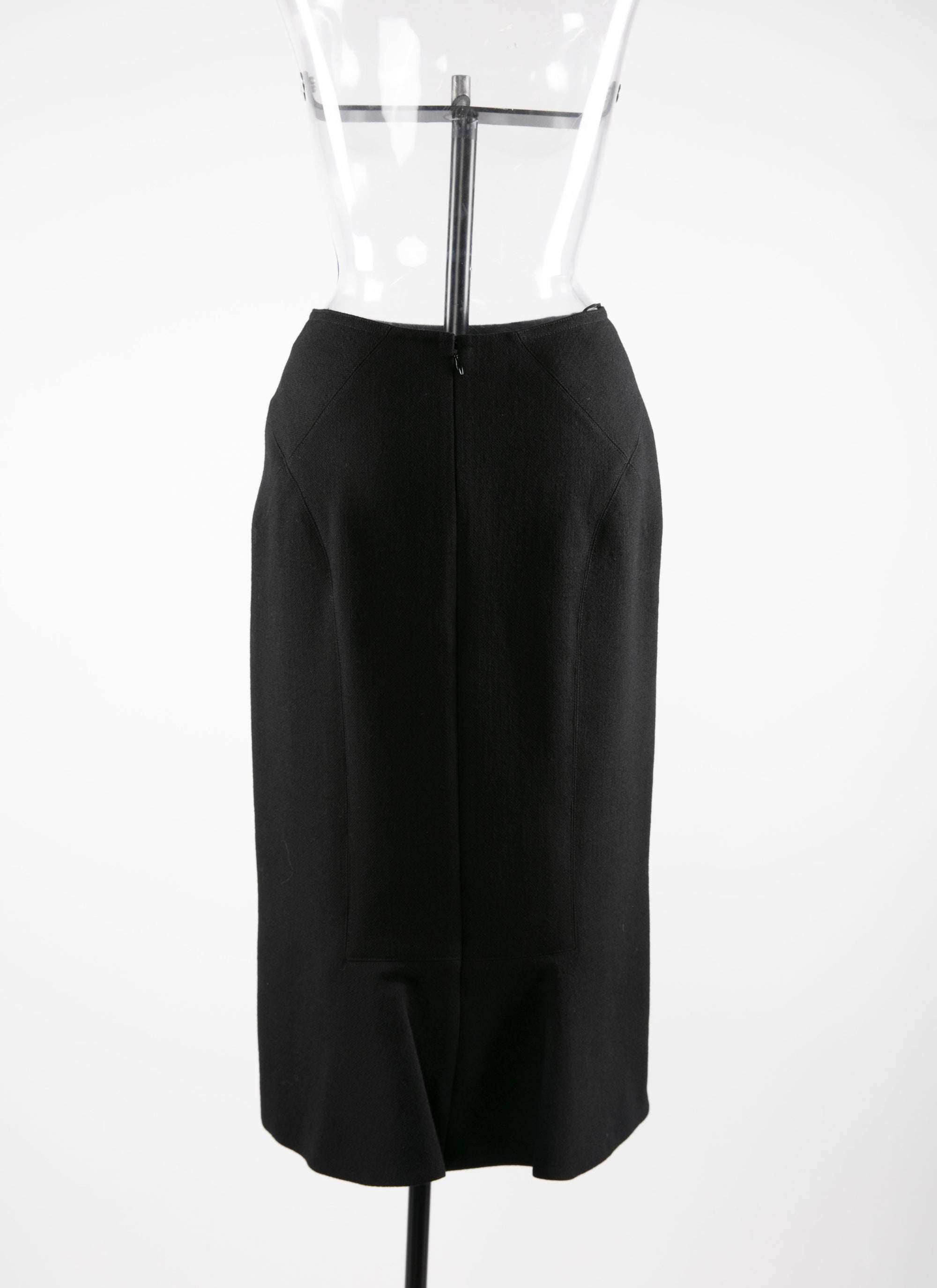 Jupe en laine - Noir intense