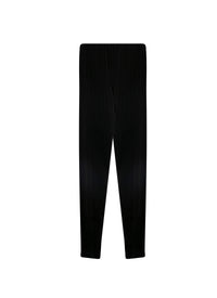 Legging à manches 3/4 Fleurons en laine - Noir