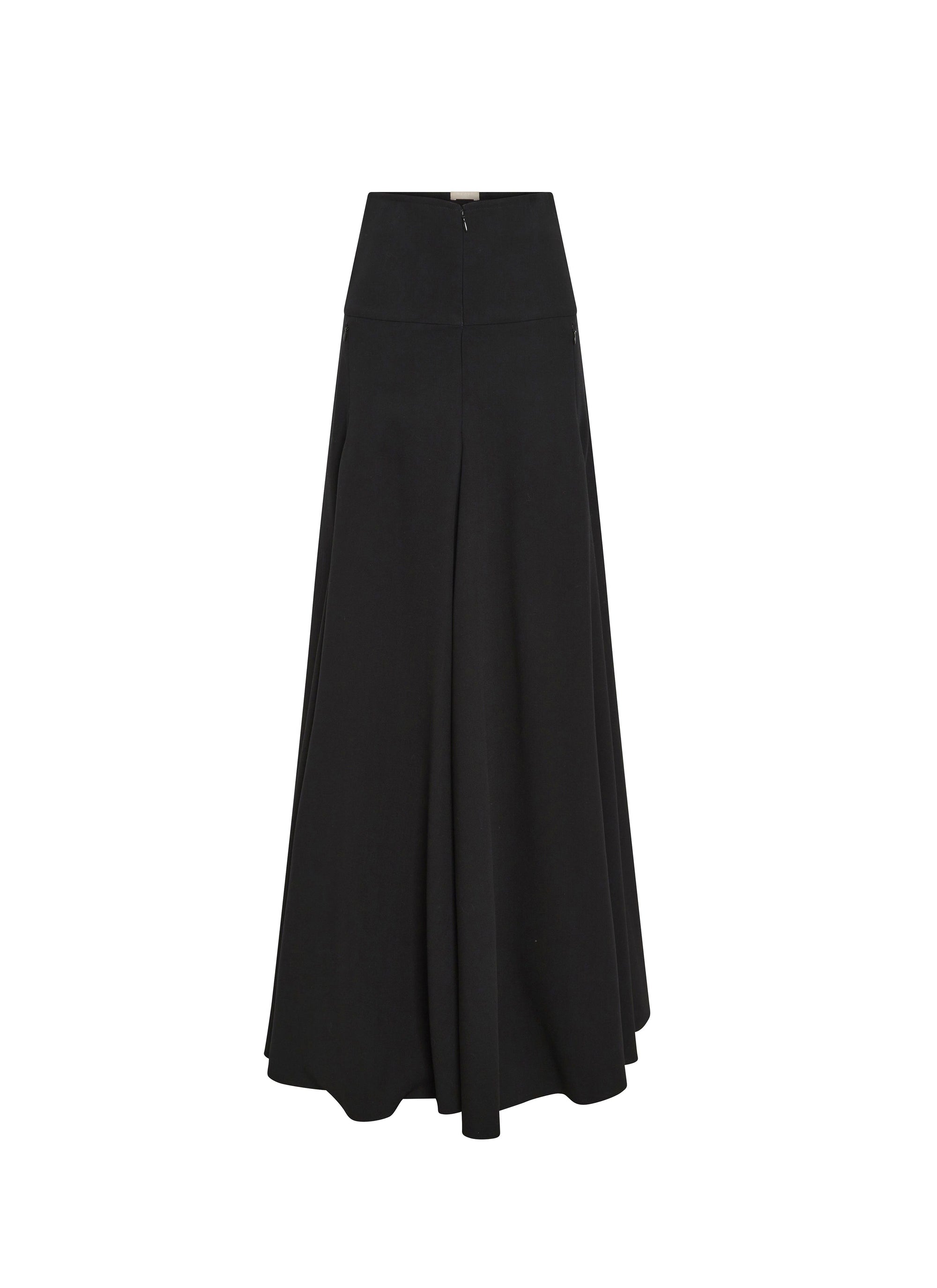 Jupe-culotte en laine - Noir