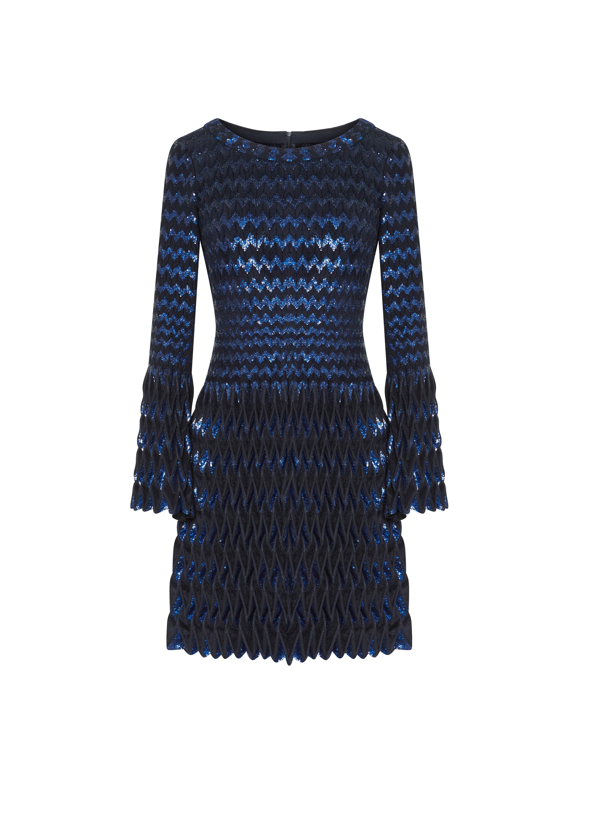 Robe à manches longues Belize en laine - Nuit