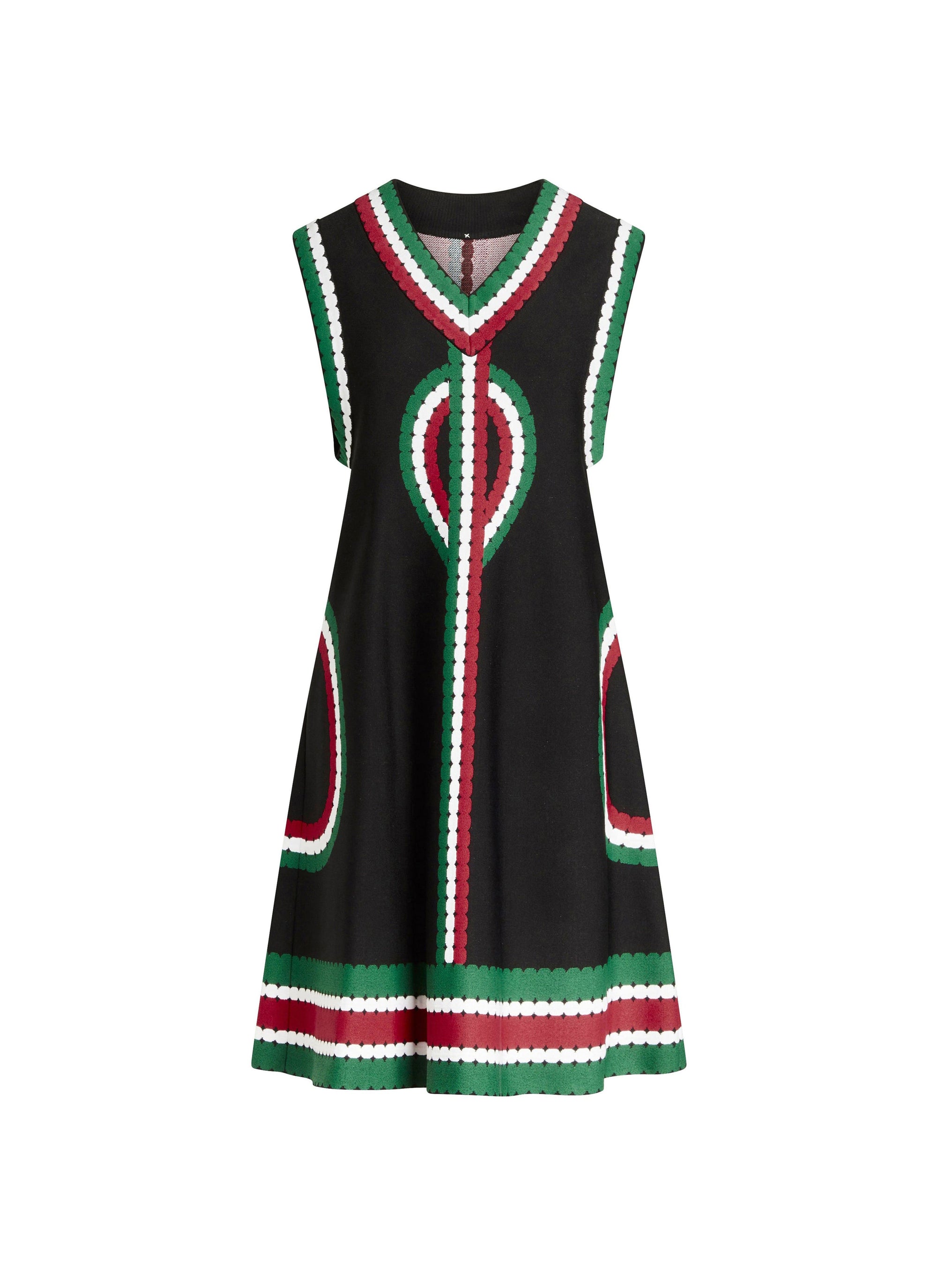 Masai V-neck flared dress - Multicolor