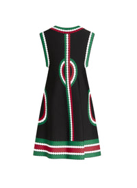 Masai V-neck flared dress - Multicolor