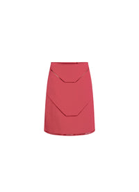 Guarani Straight Knitted Skirt - Raspberry
