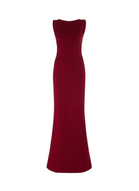 Diva sleeveless knitted dress - Madder