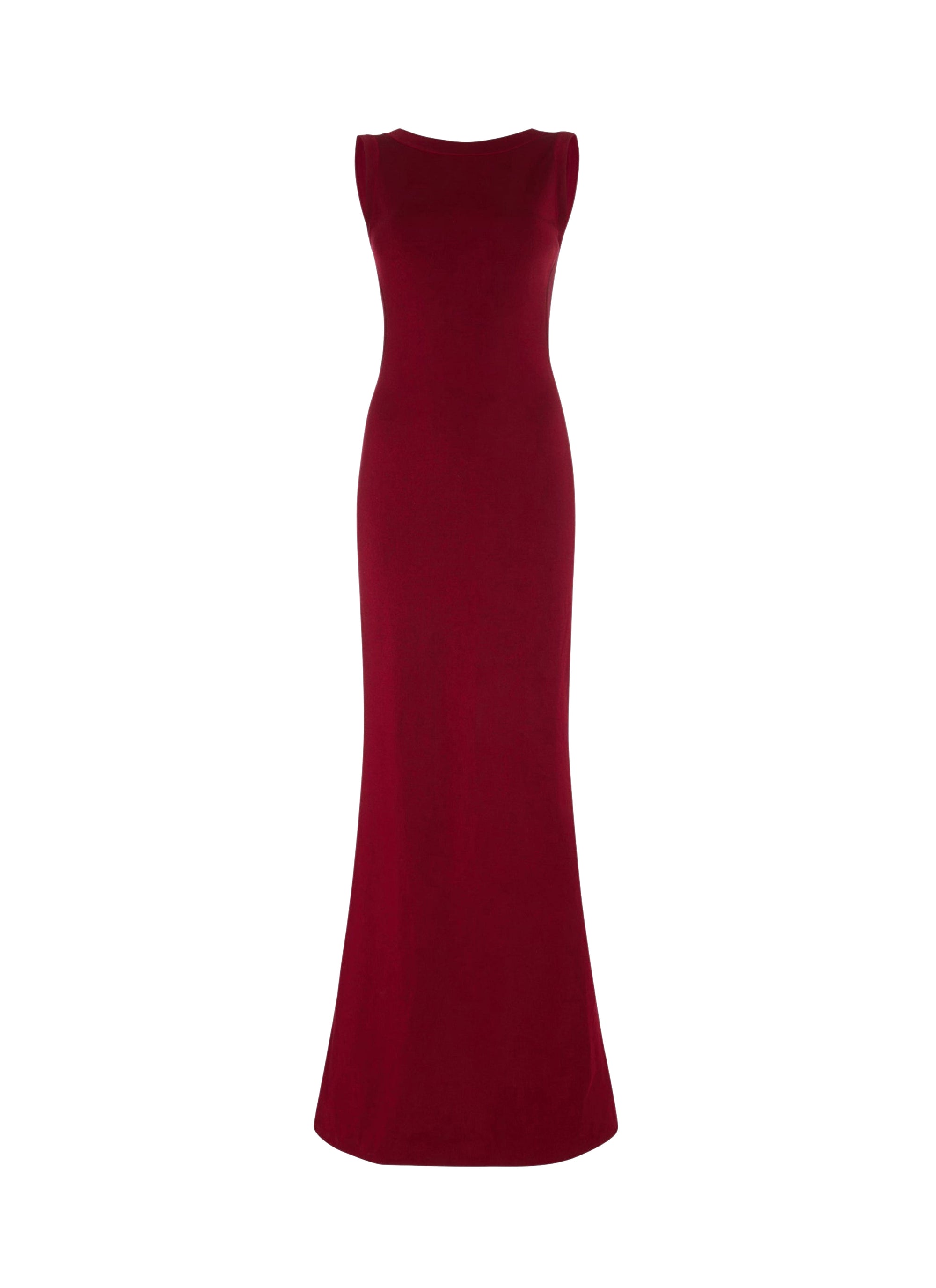 Diva sleeveless knitted dress - Madder