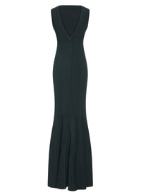 Diva sleeveless knitted dress - Imperial Green