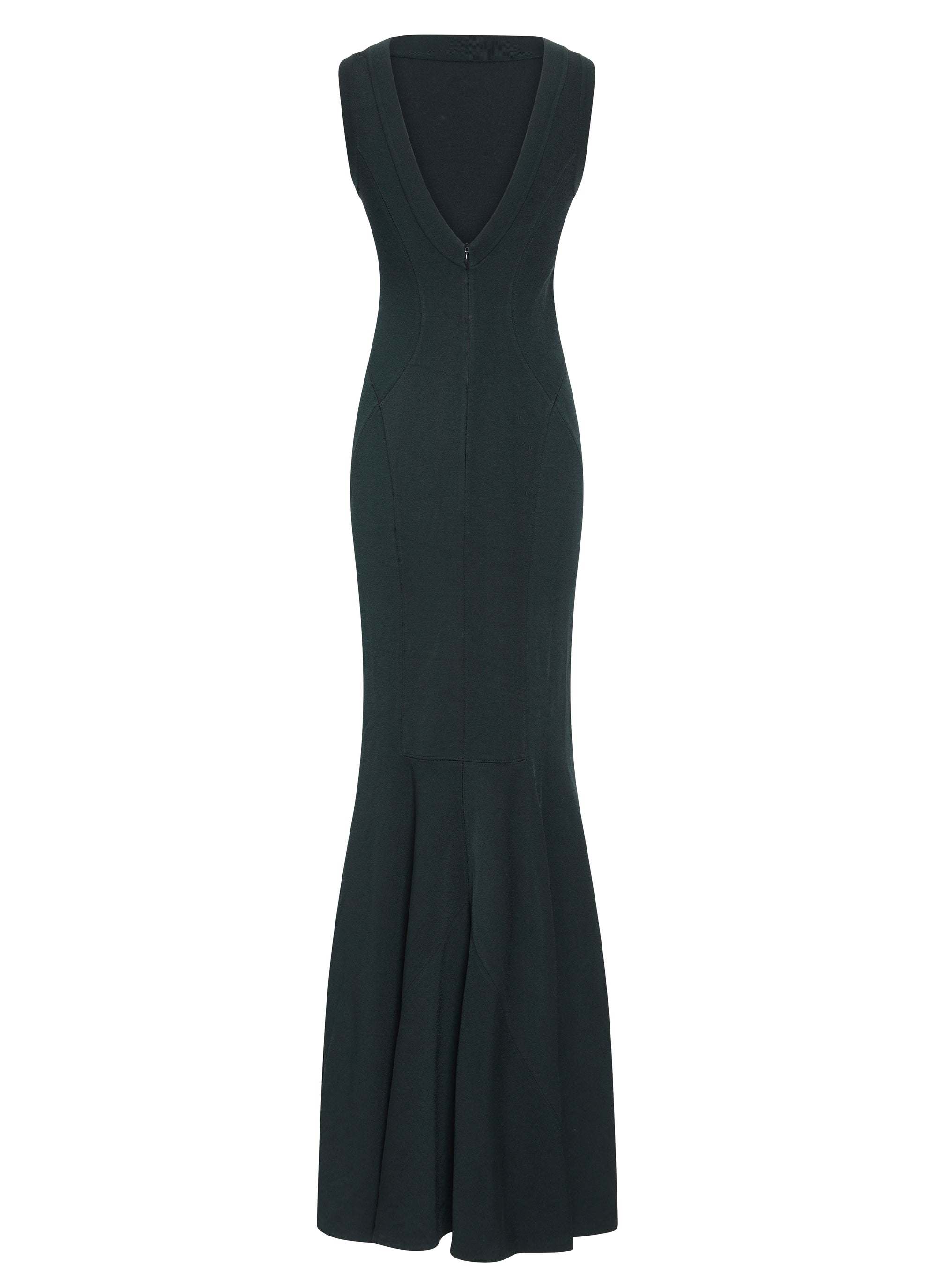 Diva sleeveless knitted dress - Imperial Green