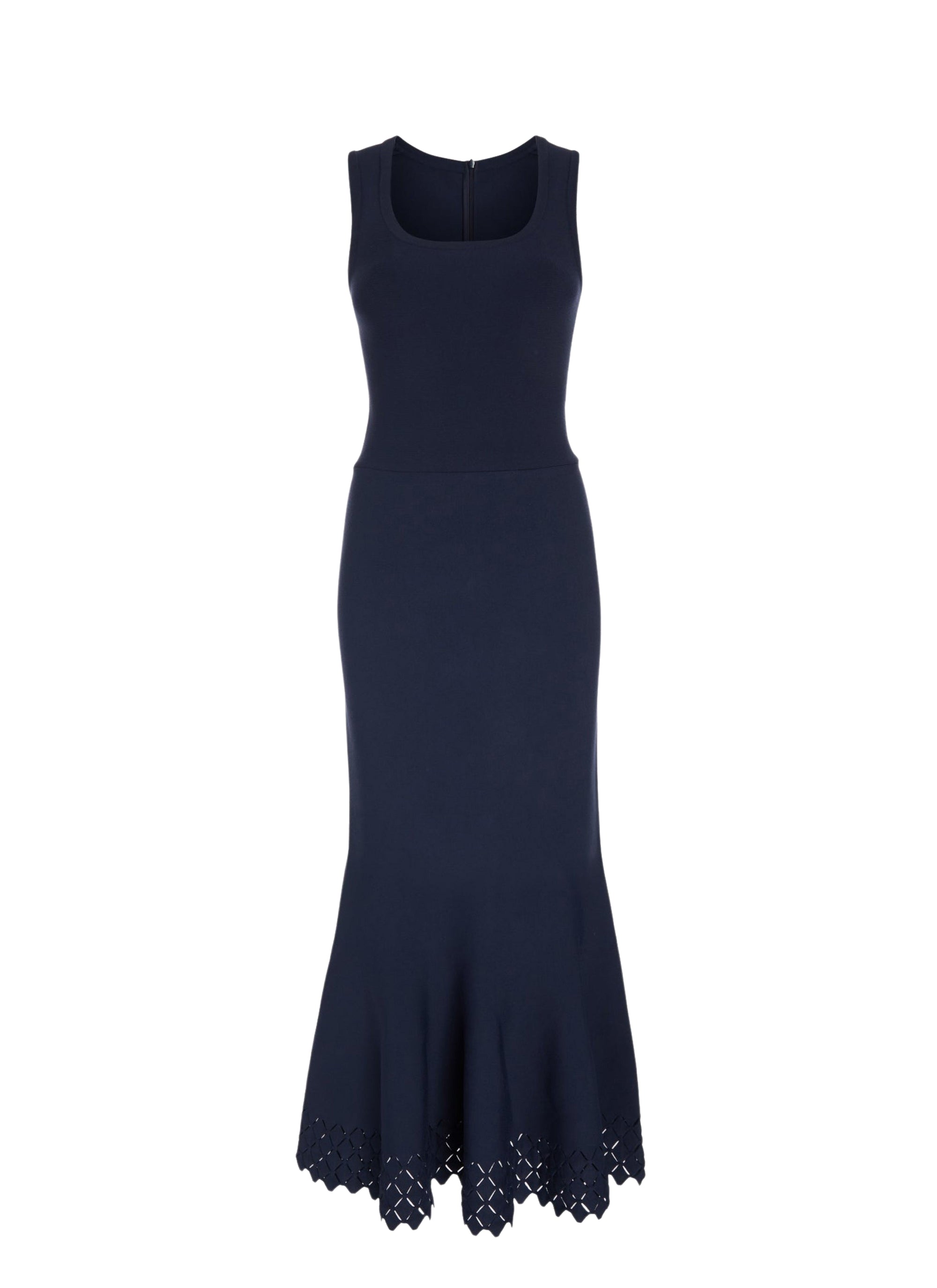 Robe sans manches Diamant en maille - Cobalt