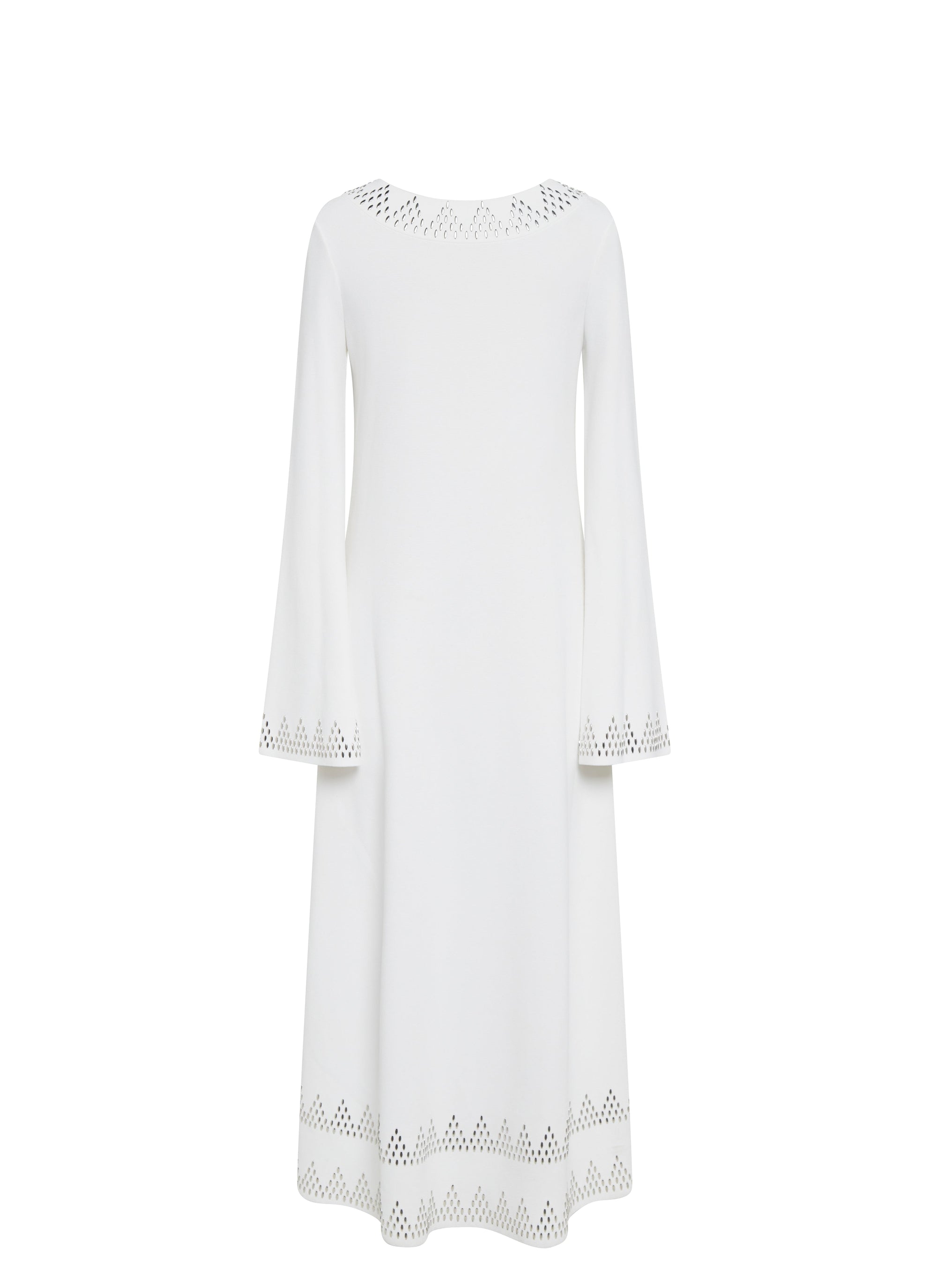 Long sleeve dress - White