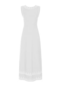 Robe sans manches Triangle en maille - Blanc