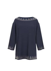 Pull à manches longues - Cobalt