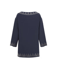Pull à manches longues - Cobalt