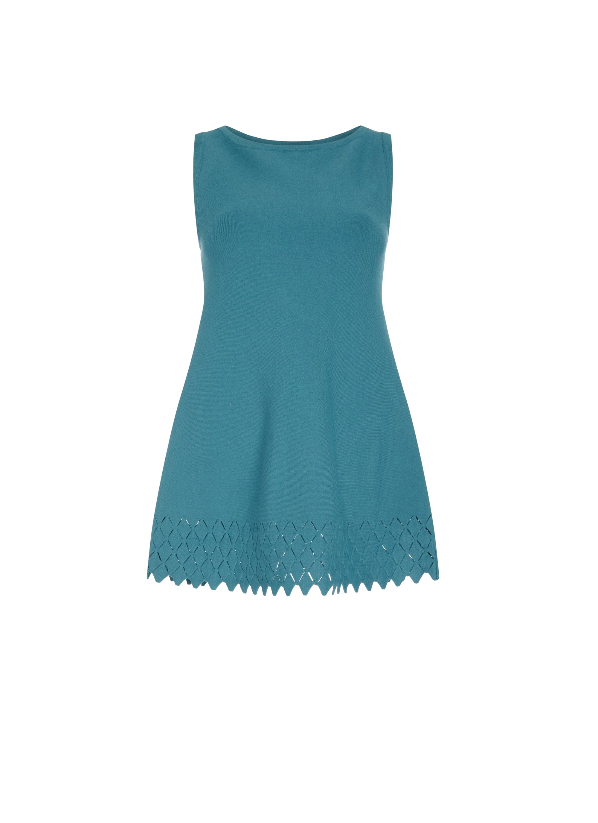Sleeveless diamond tunic - Glacier Blue