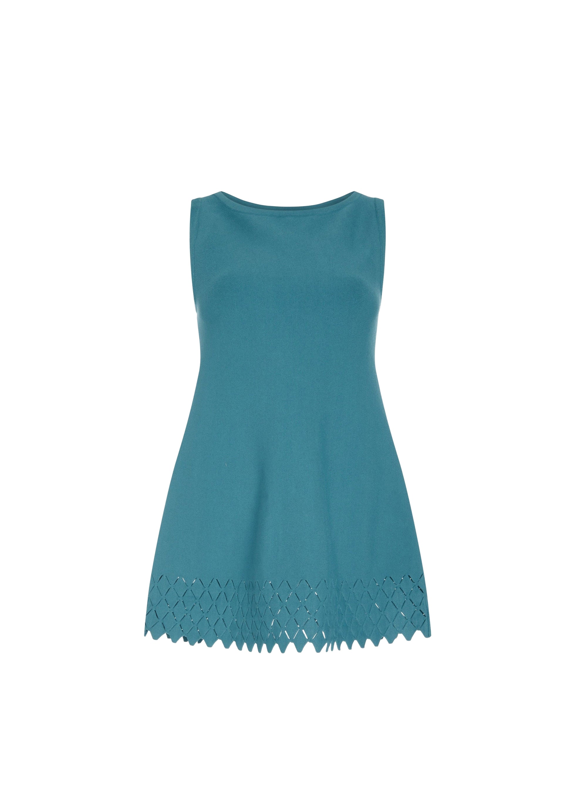Sleeveless diamond tunic - Glacier Blue