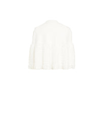 Dragonfly knitted cardigan - White