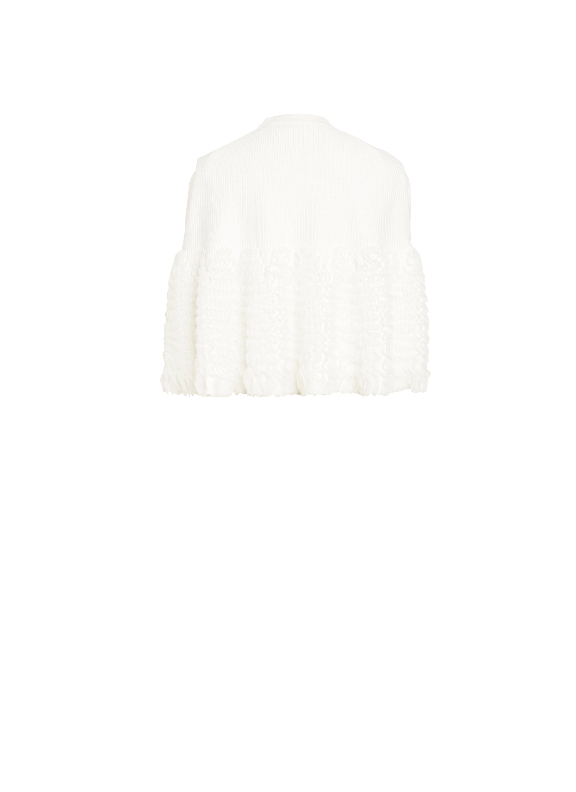 Dragonfly knitted cardigan - White
