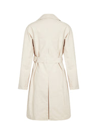 Trench-coat classique mi-long - Blanc Cassé