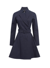Manteau double boutonnage ceinturé - Nuit