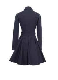 Manteau double boutonnage ceinturé - Nuit