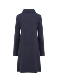 Manteau à col en pointe boutonné - Nuit