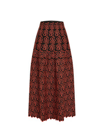 Astragale skirt - Black & Orange