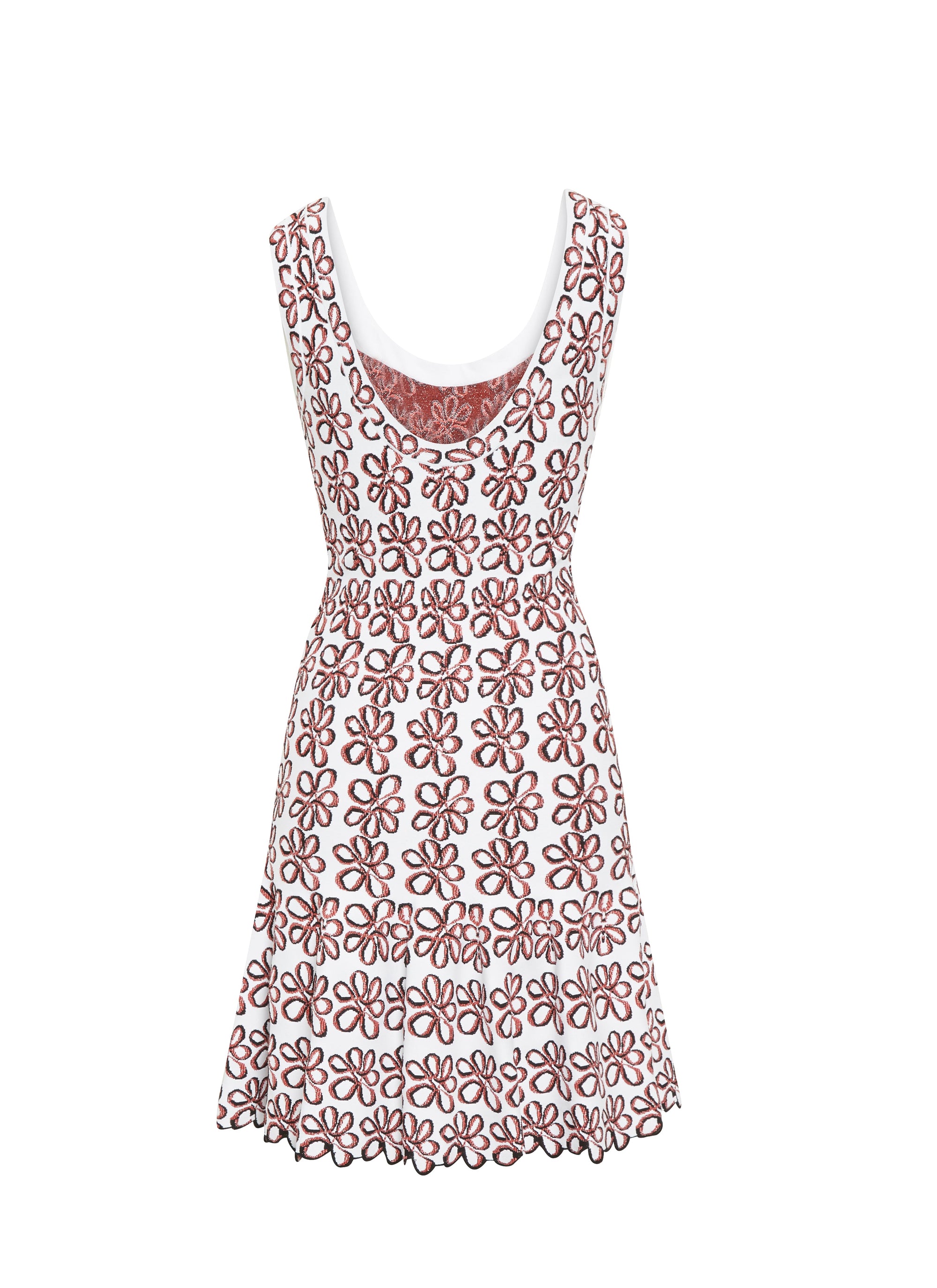 Sleeveless knitted Astragale dress - Desert & Multicolour