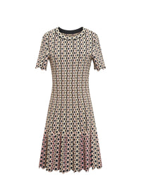 Short-sleeved dress - Multicolor
