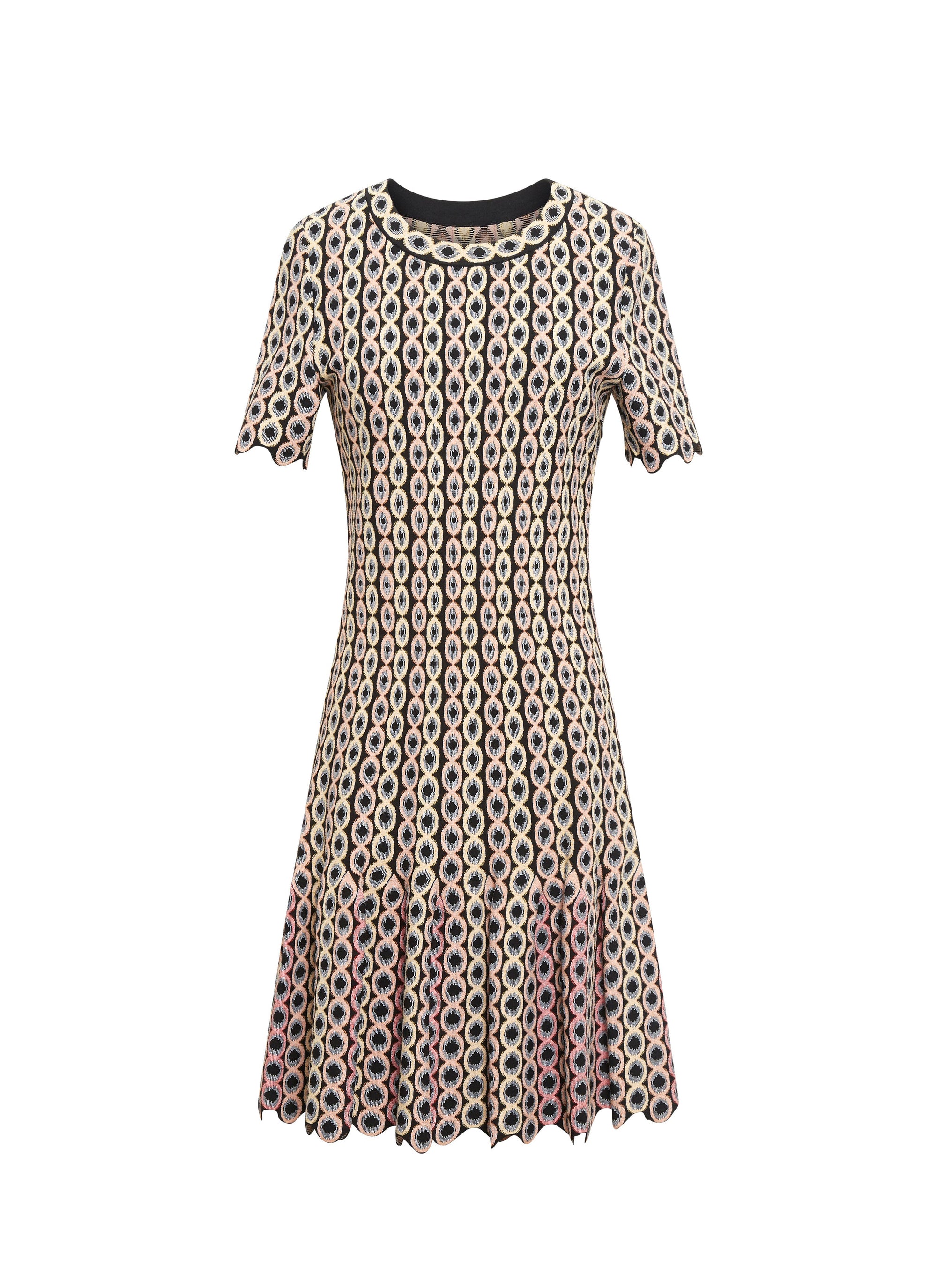 Short-sleeved dress - Multicolor