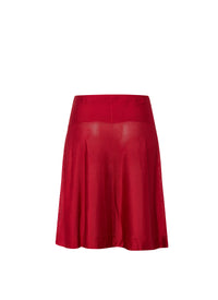 Fond de jupe courte unie transparente - Rouge