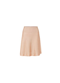Fond de jupe courte unie transparente - Rose nude