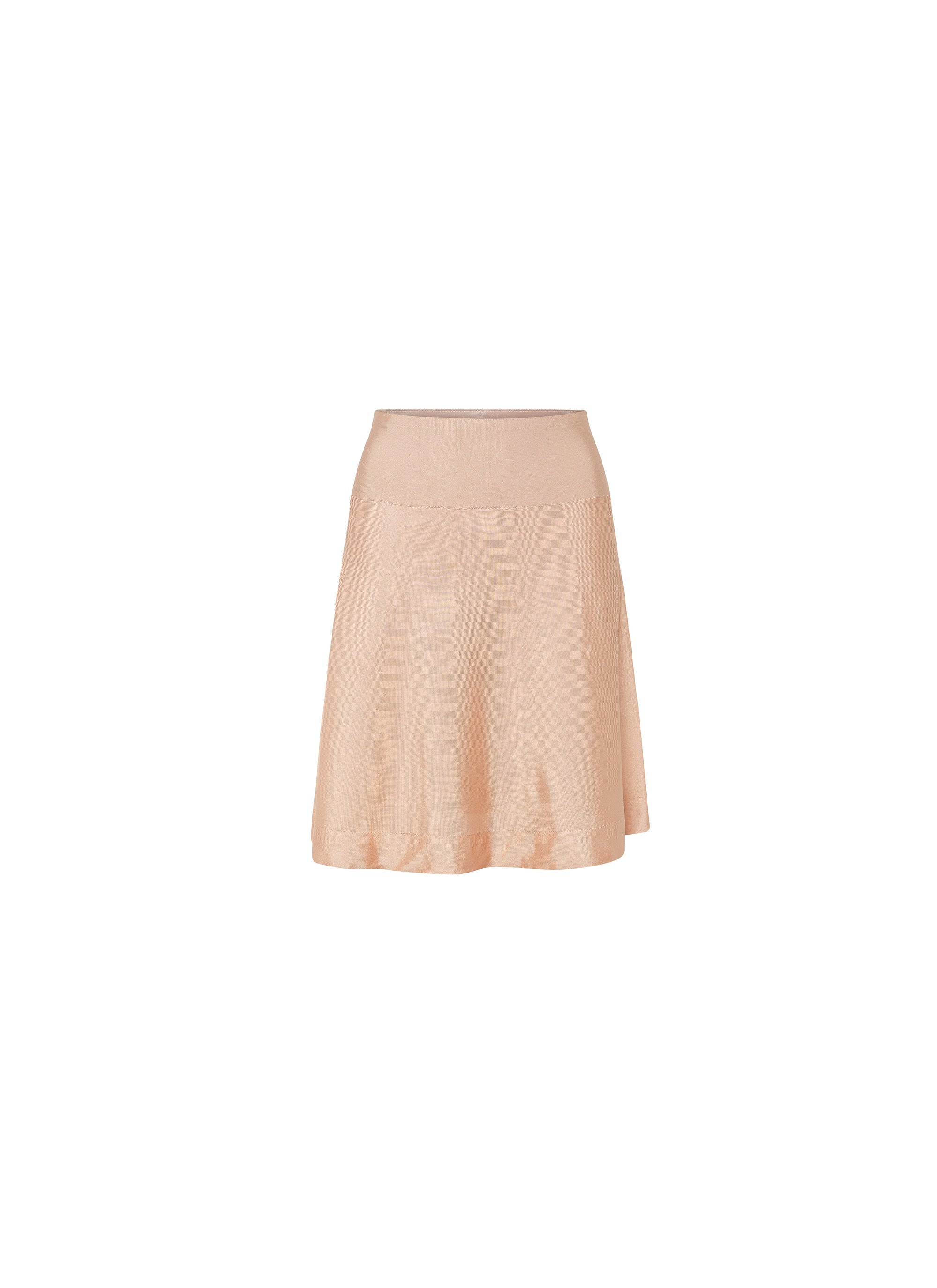 Fond de jupe courte unie transparente - Rose nude