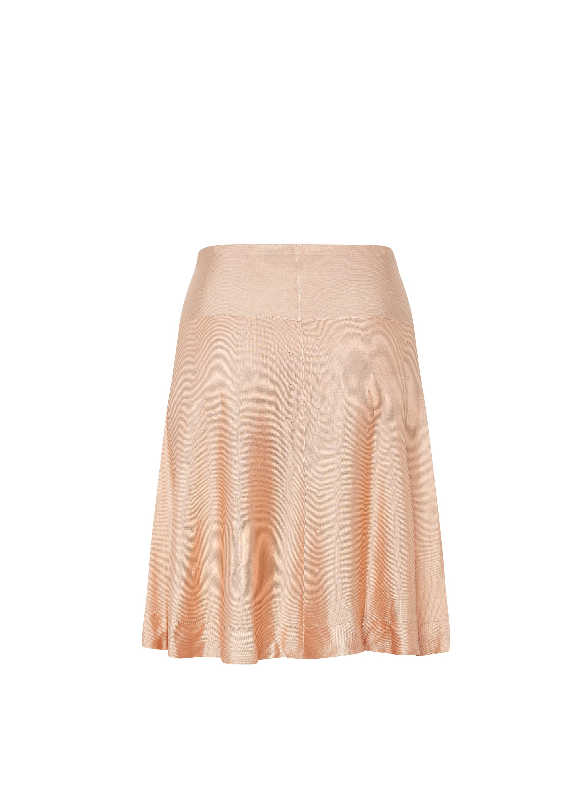 Fond de jupe courte unie transparente - Rose nude