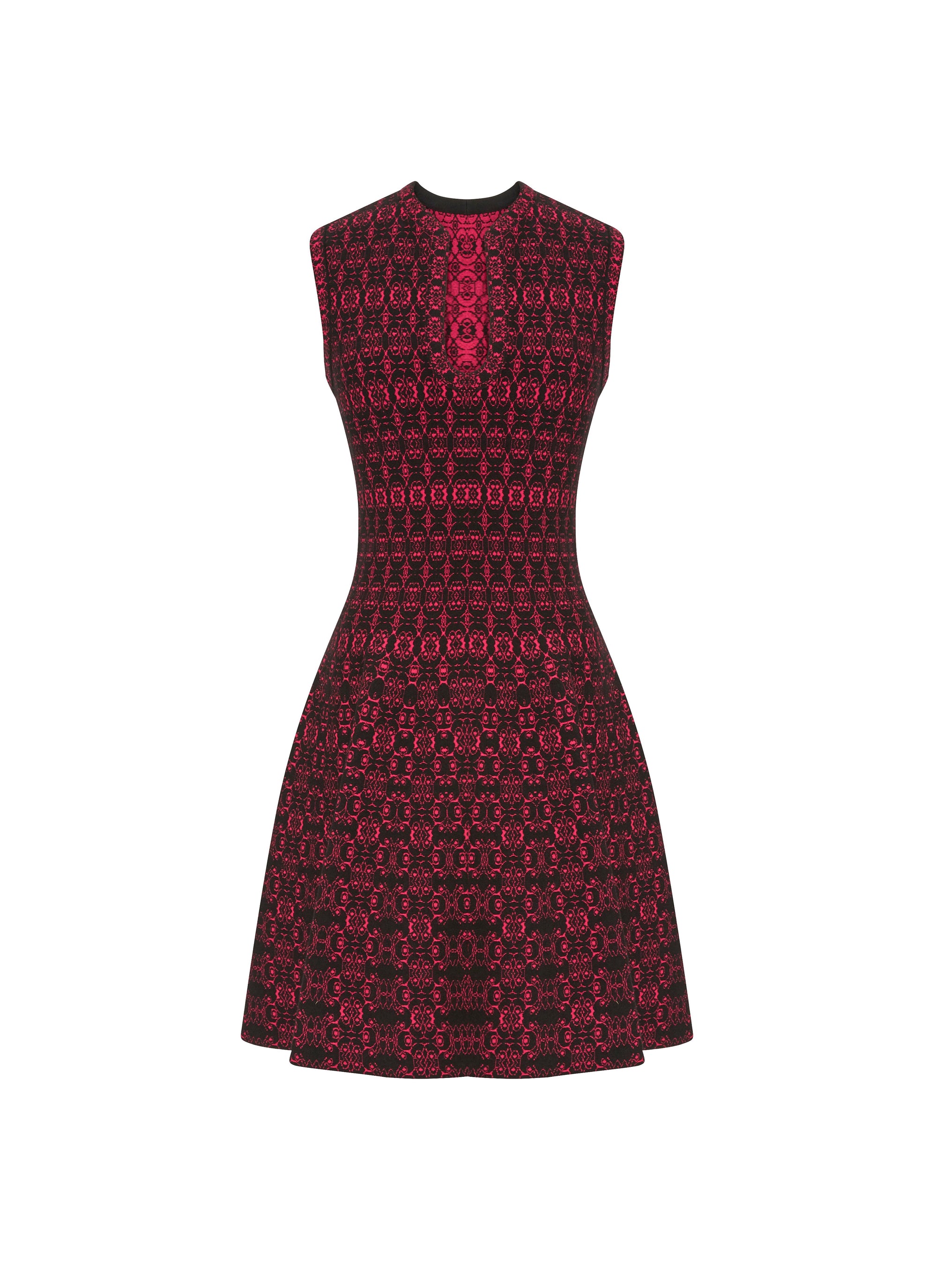 Alhambra knitted sleeveless dress - Black & Pink