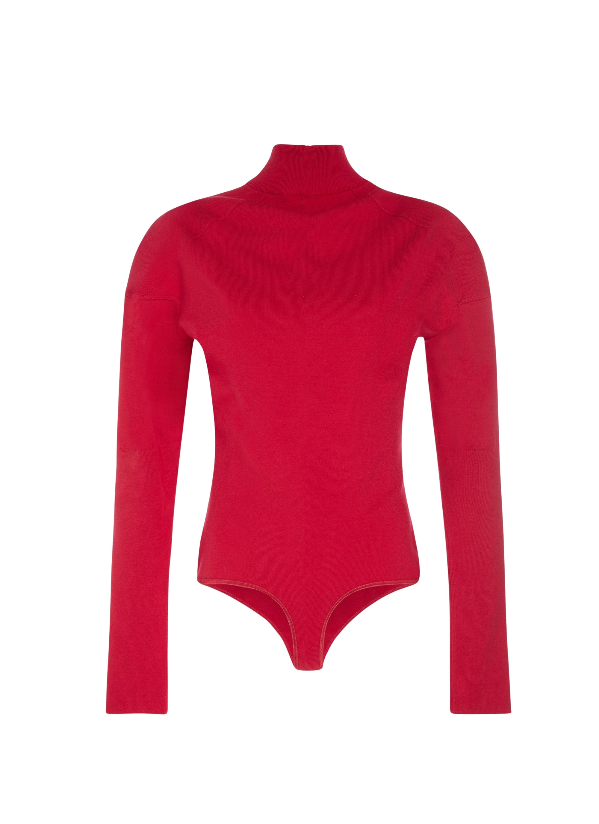 Wool Supreme long sleeve bodysuit - Red
