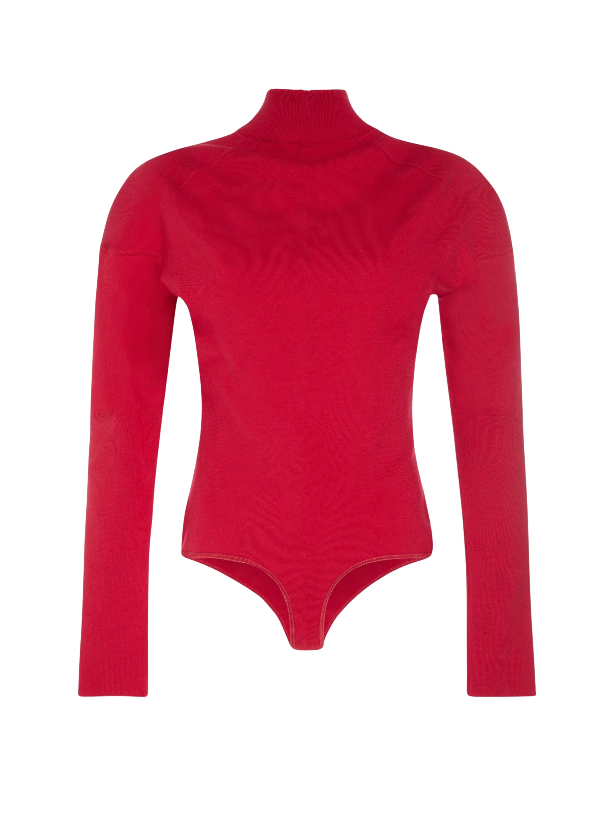 Supreme long sleeve bodysuit in wool - Red