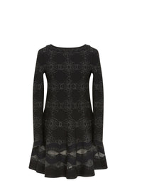 Babylon long sleeve wool tunic - Black
