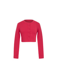 Supreme wool long sleeve cardigan - Red