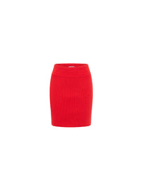 Jupe édition en laine - Rouge