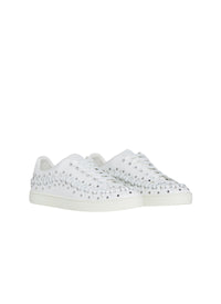 Baskets à lacets en cuir - Blanc