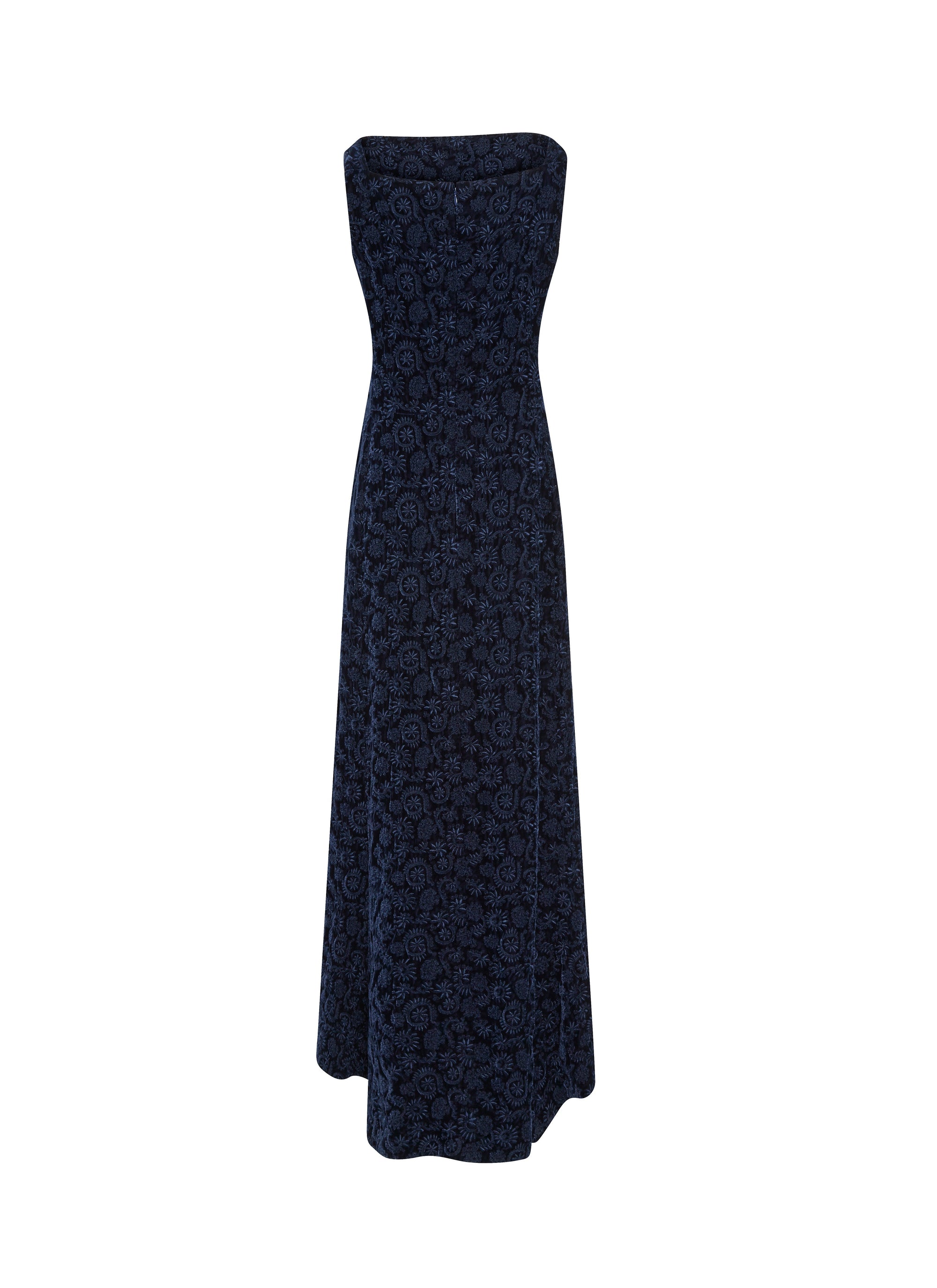 Sleeveless floral embroidered maxi dress - Nuit
