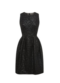 Robe sans manches en laine et cachemire - Noir