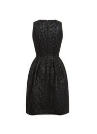 Robe sans manches en laine et cachemire - Noir
