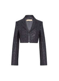 Wool draped jacket - Night