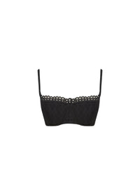 Soutien-gorge brodé - Noir
