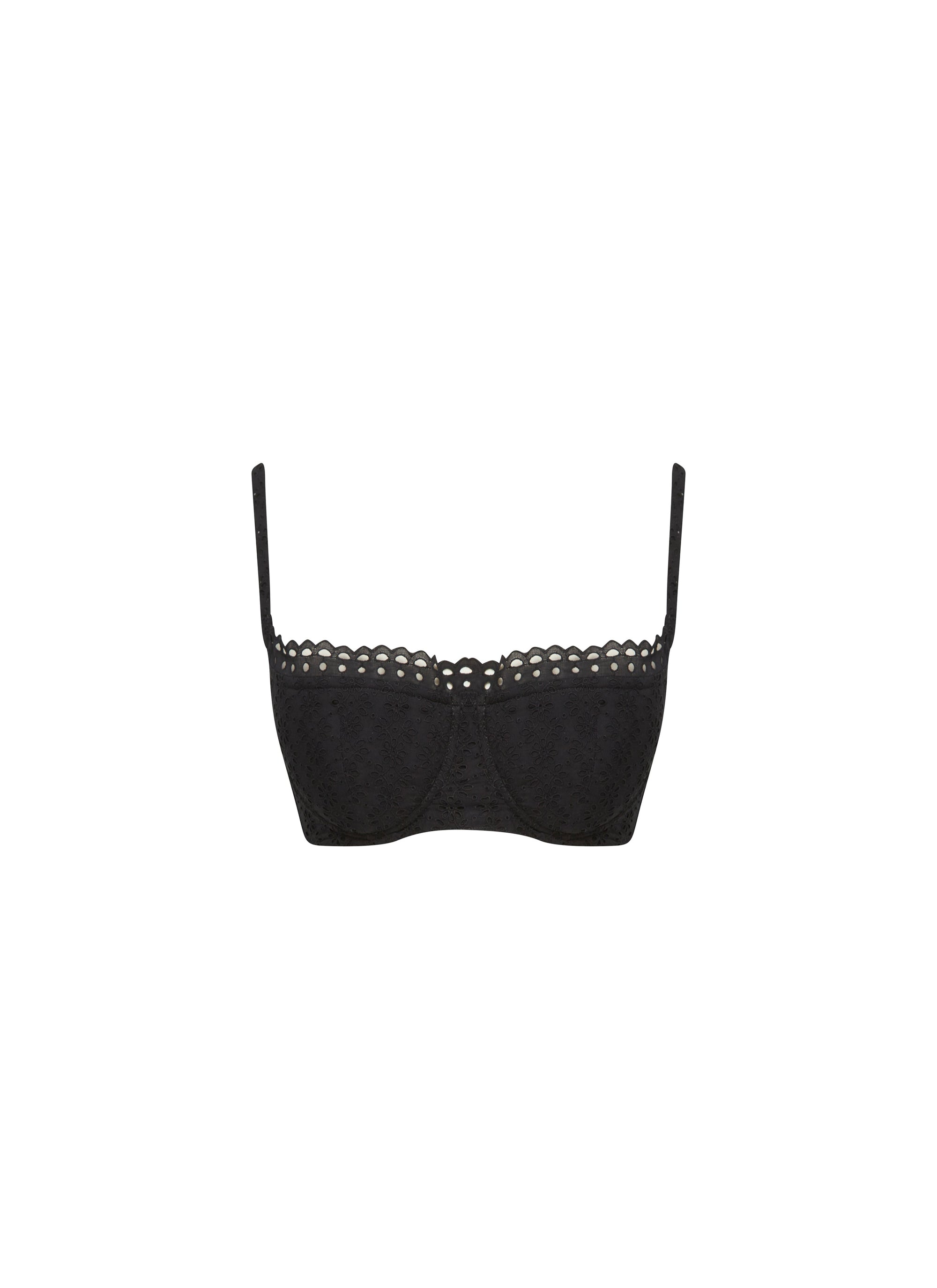 Soutien-gorge brodé - Noir