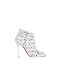 Bottines à talons aiguilles 110 en cuir - Blanc