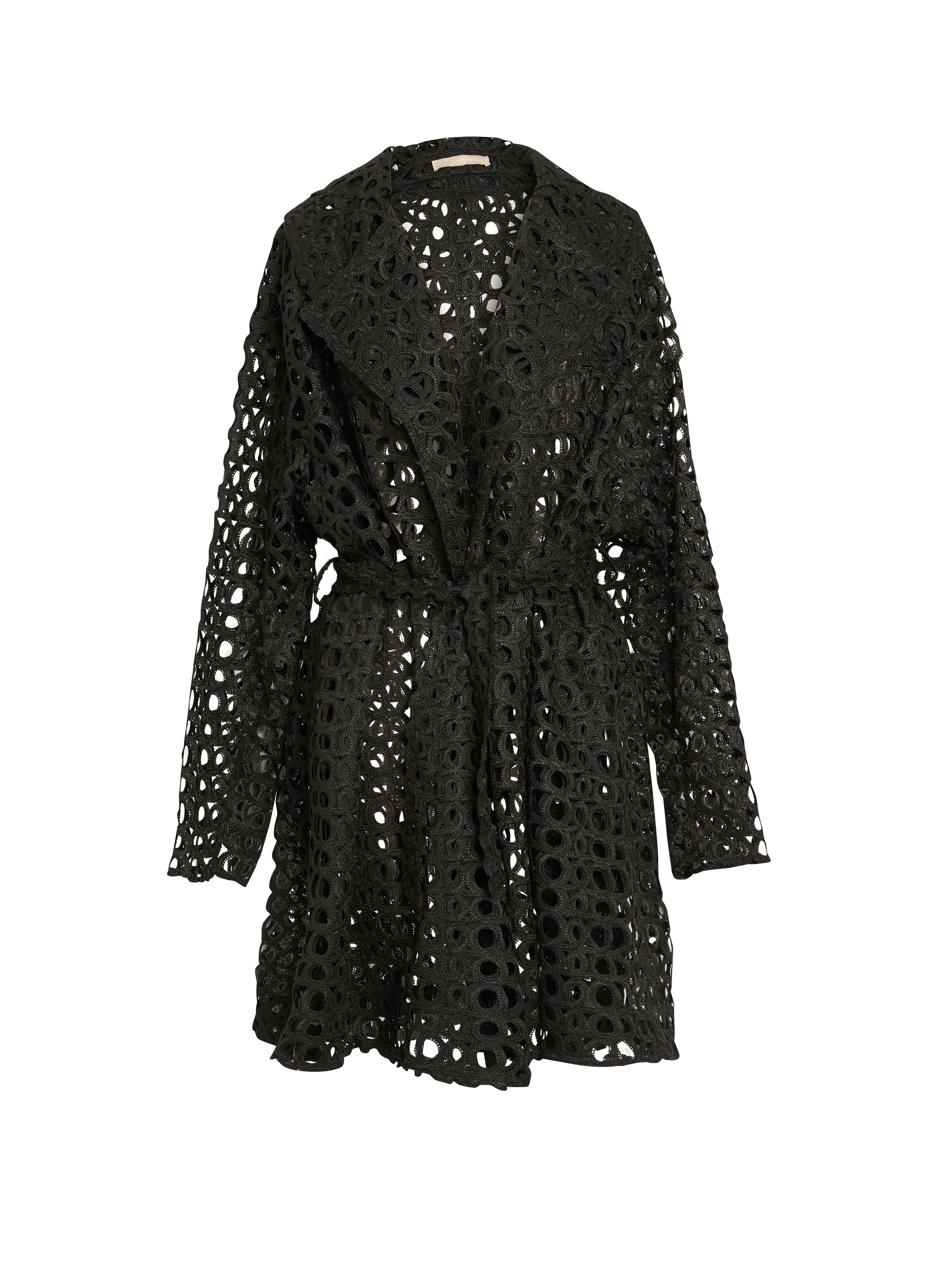 Trench effet baroque - Noir